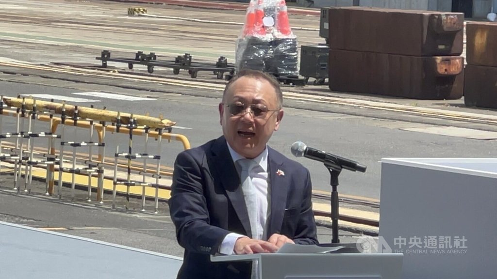 台灣高鐵採購12組新世代列車N700ST，首組新車30日出廠，台灣高鐵董事長史哲表示，有信心在台日雙方長年合作的良好基礎下，新車完成測試後，2027年7月1日能正式上線。中央社記者記黃巧雯攝　115年7月30日