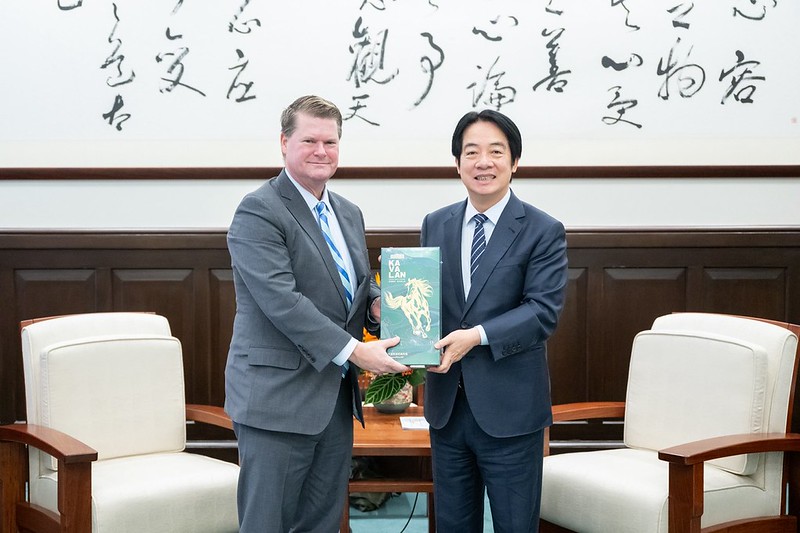 賴清德與印太安全研究所主席薛瑞福（Randall G. Schriver） 圖：總統府提供