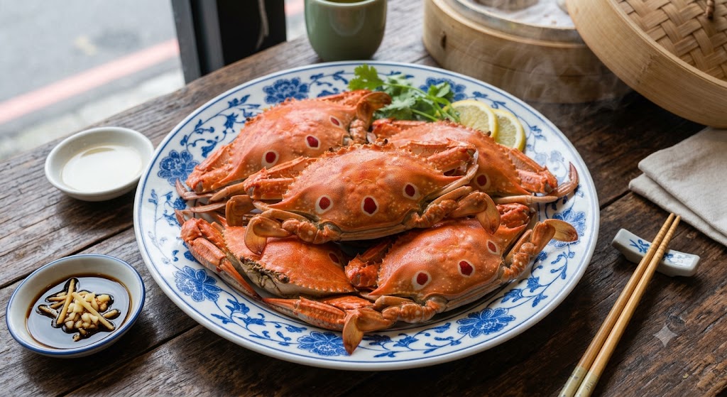 每年8月1日至12月31日，是台灣沿近海蟳蟹類「繁殖高峰期」，買蟹、吃蟹與抓蟹千萬要看清法規，小心踩雷挨罰！(三點蟹示意圖) 圖：GemineAI生成 / 彭沛緹製