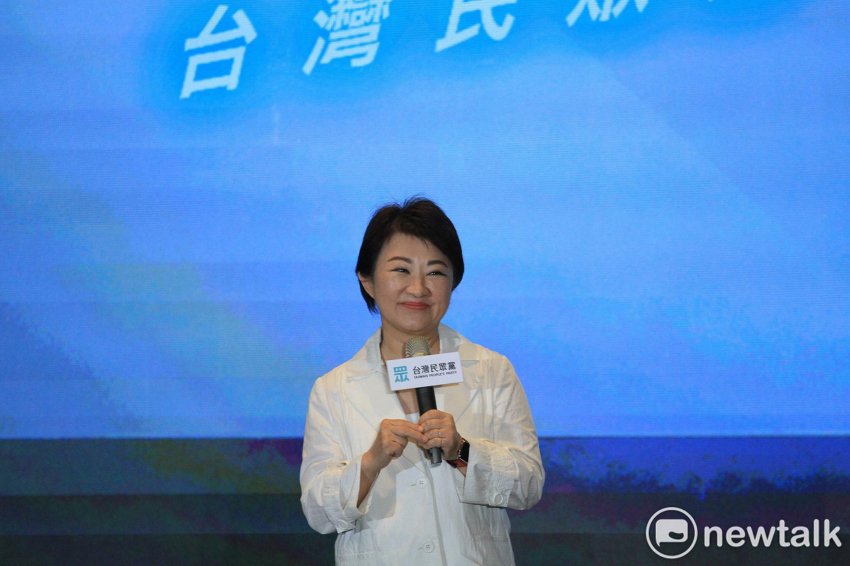 台中市長盧秀燕今出席民眾黨7週年黨慶。 圖：周煊惠 / 攝