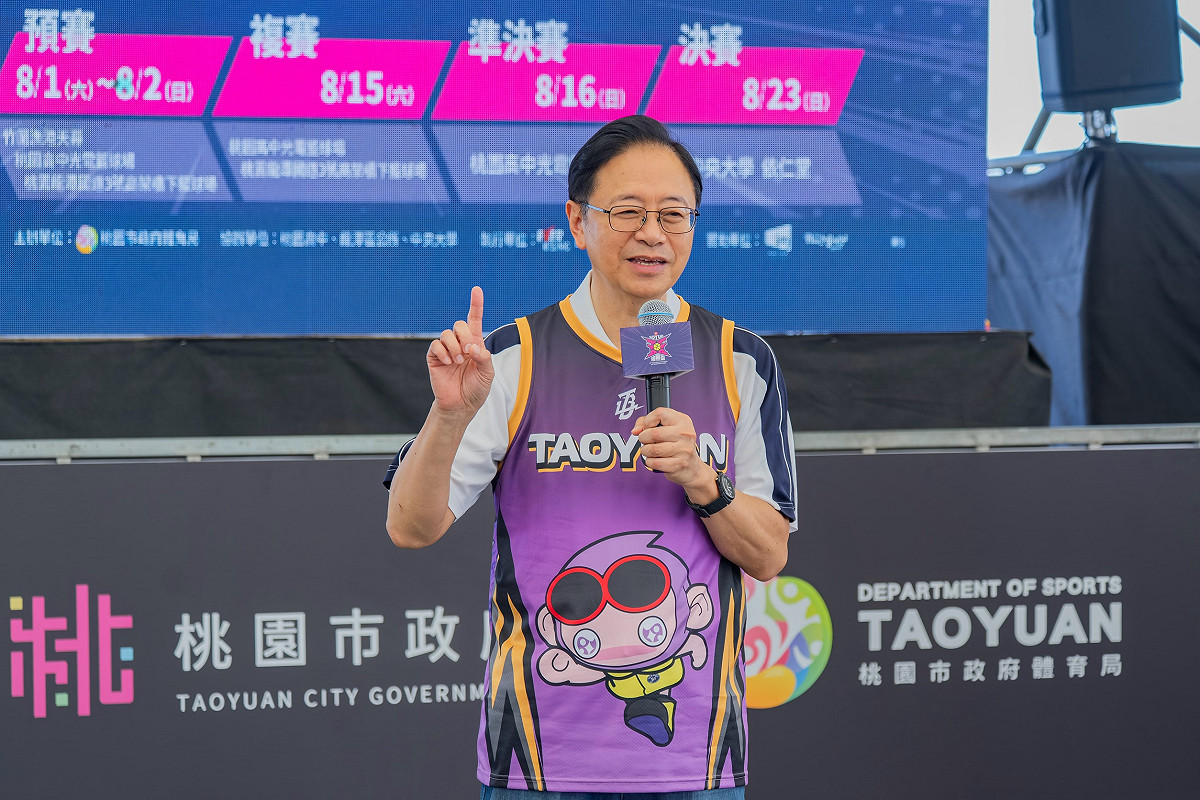 桃園市長張善政1日上午前往大園區，出席「2026第十屆桃園盃全國三對三籃球賽開幕式」。（資料照片） 圖：桃園市府提供