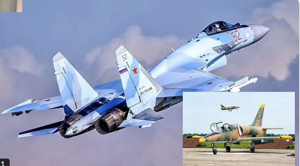 根據烏方公布的戰損評估，此次攻擊共擊毀2架俄軍Su-35多用途戰鬥機，以及2架L-29教練機，另有燃料儲存設施與多項基地基礎設施遭到破壞。 圖：翻攝自 X Visioner