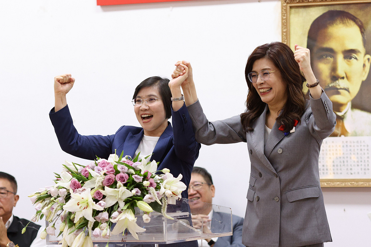 國民黨舉辦新竹行動中常會替新竹縣長參選人徐欣瑩造勢，但初選落敗的新竹副縣長陳見賢並未現身。 圖：國民黨/提供