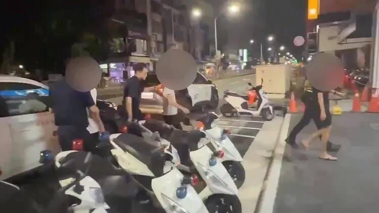 台中市一中商圈兩方人馬因債務糾紛爆發衝突，警方循線逮捕6人。 圖：警方提供