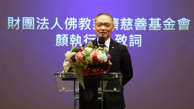 慈濟執行長顏博文。 圖：翻攝慈濟基金會臉書
