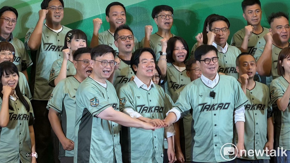 賴清德為賴瑞隆造勢。 圖：高逸帆／攝