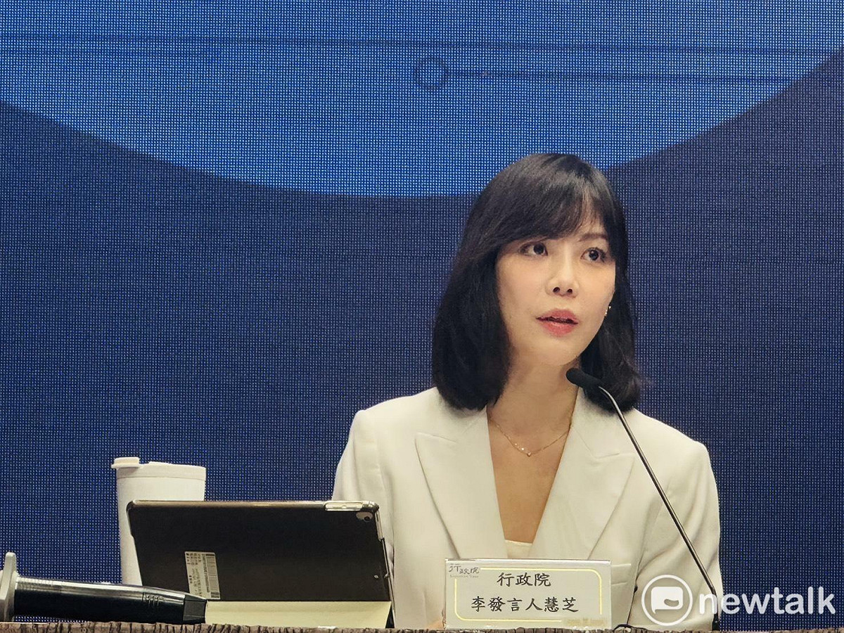 行政院發言人李慧芝。 圖：謝莉慧/攝