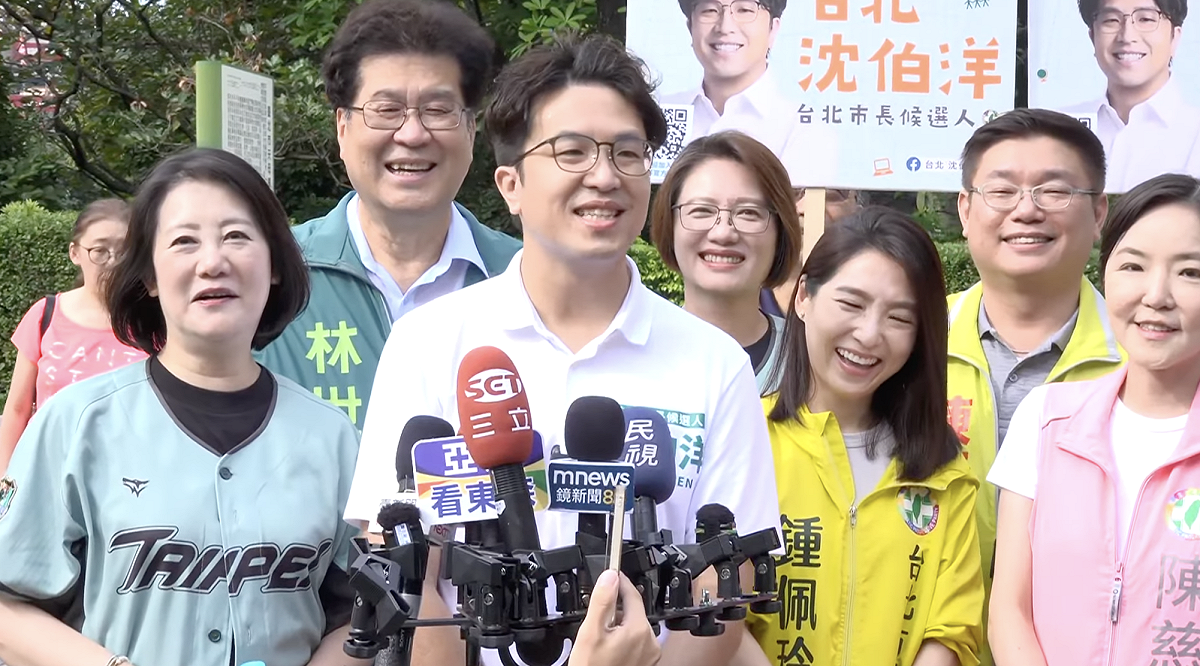 沈伯洋覺得蔣萬安很嗆，跑去傅崐萁的地方喊倒閣。 圖：翻攝自共訊