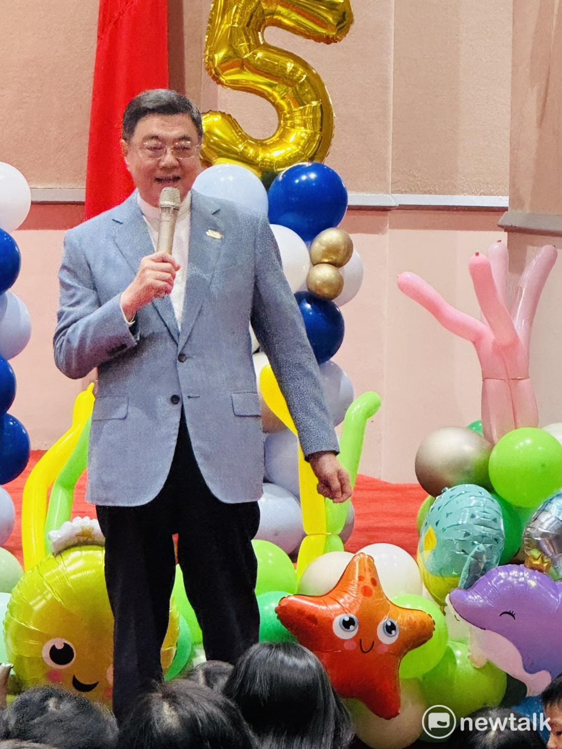 行政院長卓榮泰今（14）日出席行政院親子日活動，重申政府的人口對策，強調安心生養、強化托育、教育加碼、友善職場及居住減壓5大面向是一整套計畫，不希望任何一項被改變。 圖：謝莉慧/攝