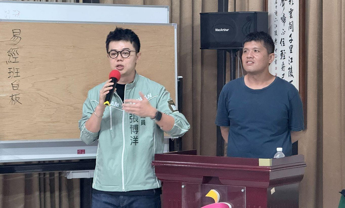 張博洋(左)邀請「馬路醫生」莊哲維(右)現身說法。 圖：張博洋服務處／提供