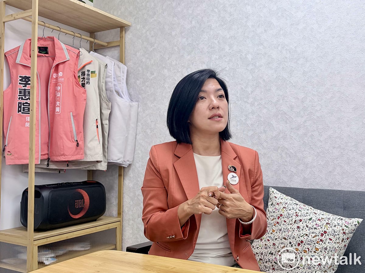 小民參政歐巴桑聯盟台北市中山大同區市議員候選人李惠暄。 圖：李宣萱/攝（資料照）