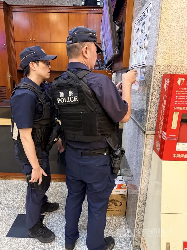 饒姓男子7月間在台中一處商辦開槍後到警局投案被送辦，遭檢方聲押獲准，警方並持續針對商辦疑似違規經營清查。（翻攝照片）中央社記者蘇木春傳真　115年8月18日