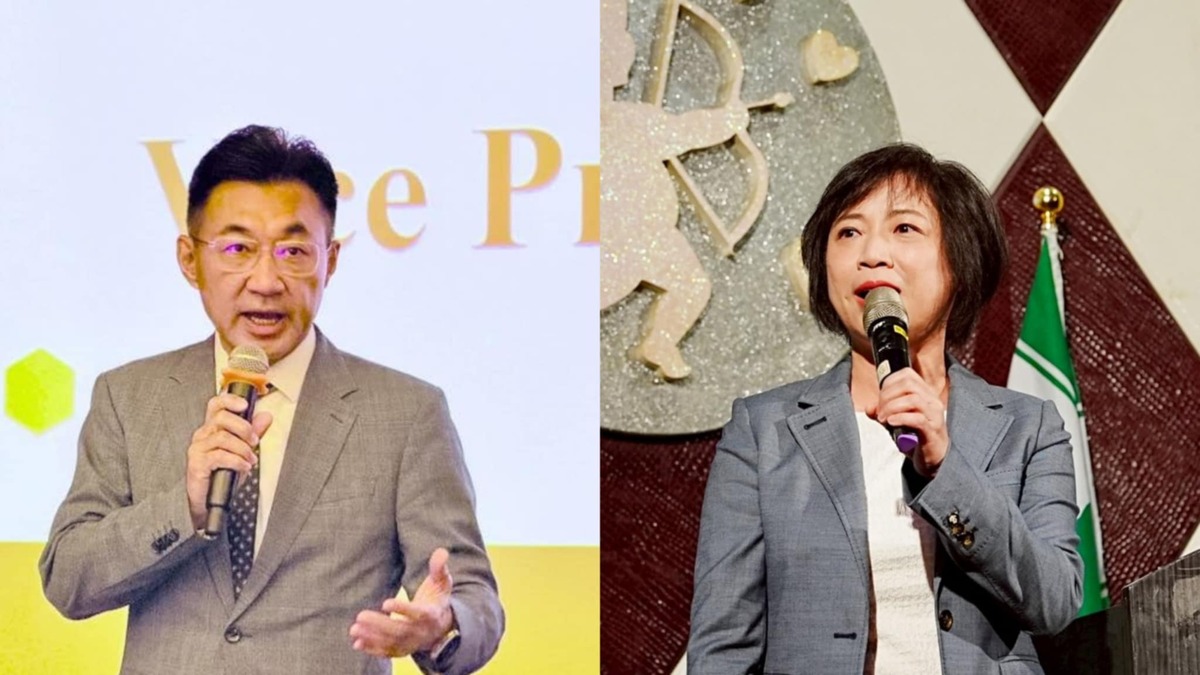 國民黨台中市長參選人江啟臣、民進黨台中市長參選人何欣純。 圖：Newtalk新聞資料照