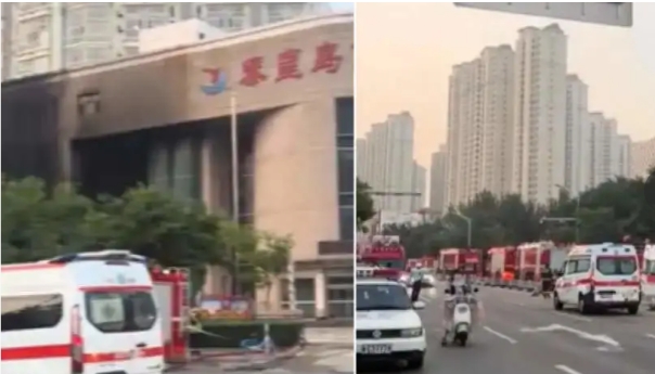 中國秦皇島市海港區今 ( 20 ) 日淩晨 3 時 40 分左右，發生火災，8 人死亡，3人送醫。 圖 : 翻攝自九派新聞