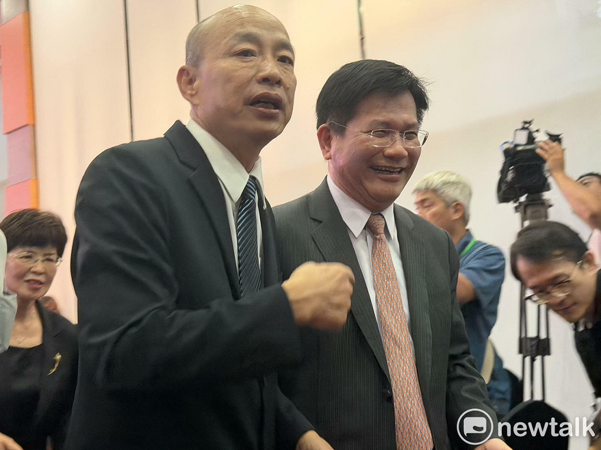 立法院長韓國瑜與外交部長林佳龍 圖：高逸帆／攝