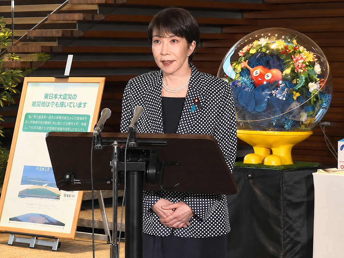 日本首相高市早苗。 圖：翻攝自首相官邸官網（資料照）
