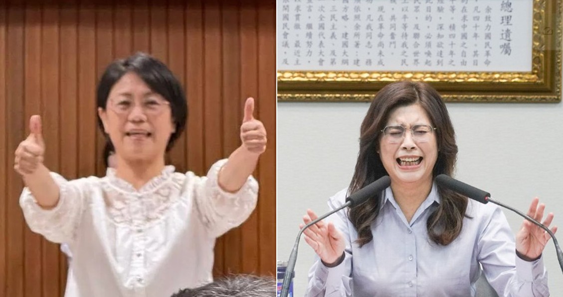 國民黨立委翁曉玲和國民黨主席鄭麗文。 圖：吳思瑤臉書、張良一/攝（新頭殼合成）