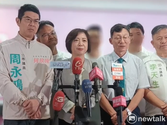 指出，盧市長動用行政資源進行輔選的行為，市民會看在眼裡，並知道誰才有權利決定下一任市長。 圖：唐復年/攝