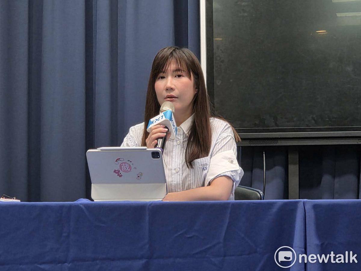 國民黨籍台北市議員、發言人柳采葳。 圖：黃建豪/攝