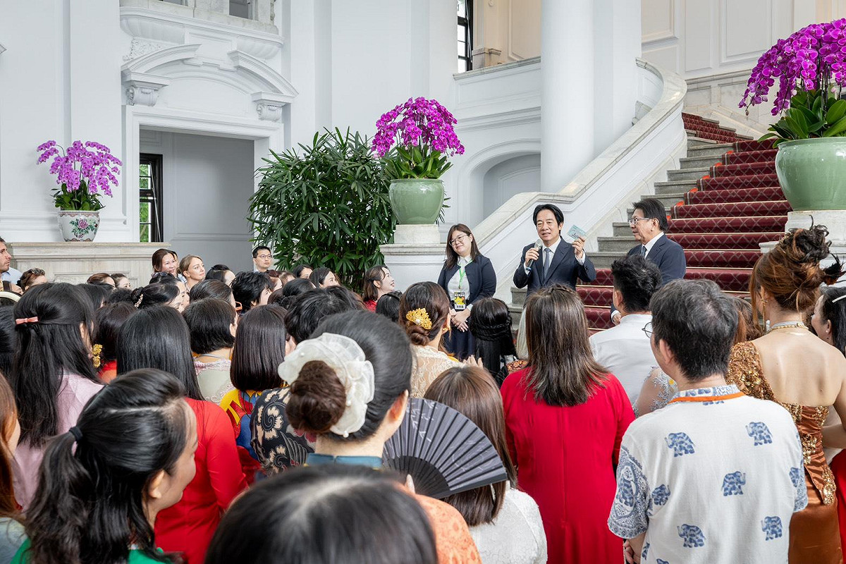賴清德表示，「加倍照顧新住民」一直是政府的重要理念。 圖：民進黨提供