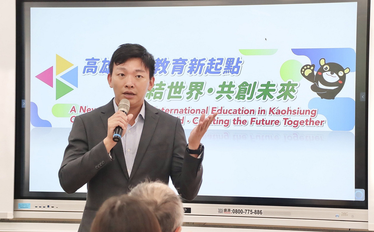 吳立森表示，國際教育不只是把孩子帶到世界各地，更重要的是培養走向世界的能力與胸襟。 圖：高雄市教育局／提供