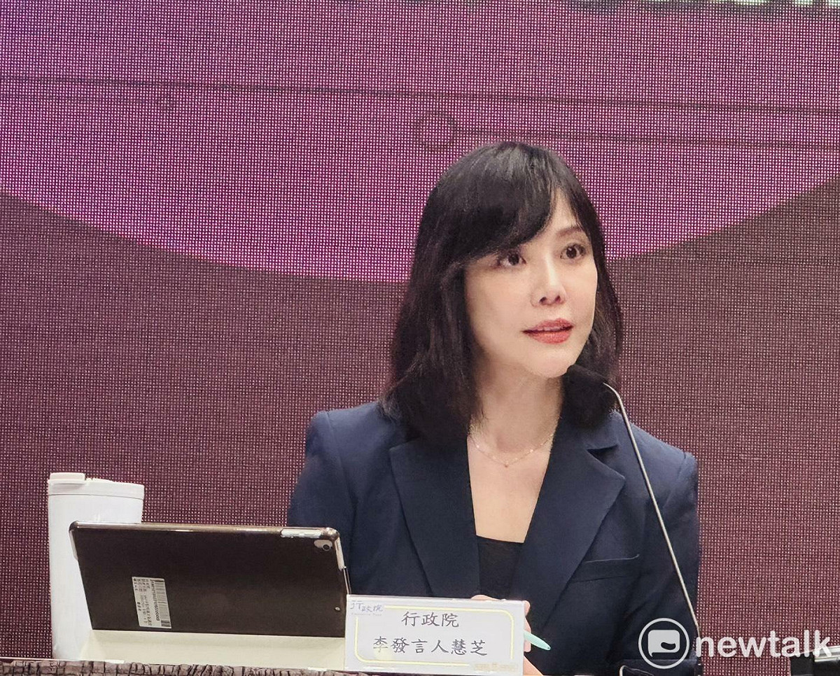 行政院發言人李慧芝今（27）天在院會後記者會轉述卓榮泰院長的談話。 圖：謝莉慧/攝