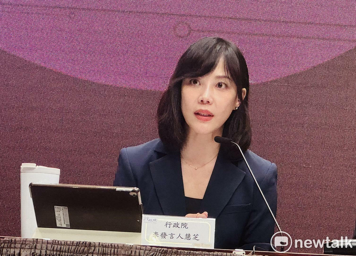 行政院發言人李慧芝。 圖：謝莉慧/攝