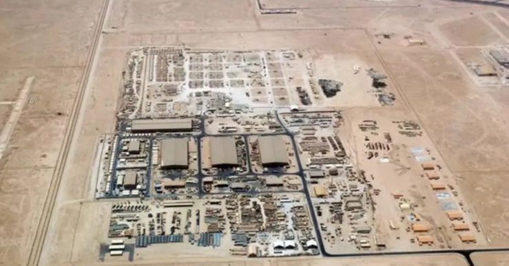 在中東的美軍基地鳥瞰圖。 圖 : 翻攝自子桑鷹脈