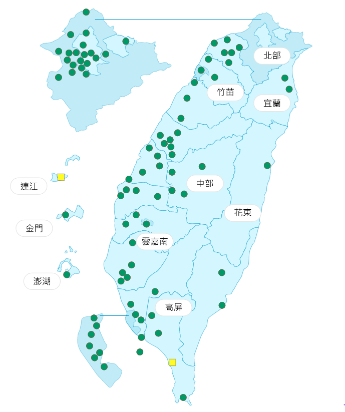 環境部公布各地空氣品質概況。 圖：環境部提供