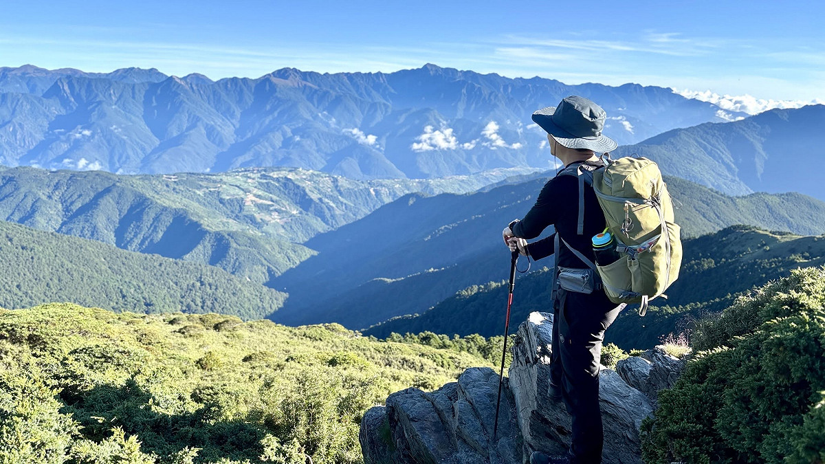林智堅分享登山照片。 圖：翻攝林智堅臉書