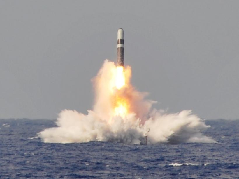 美國潛艇試射核武 圖：取自維基百科　By U.S. Navy photo 　Public Domain