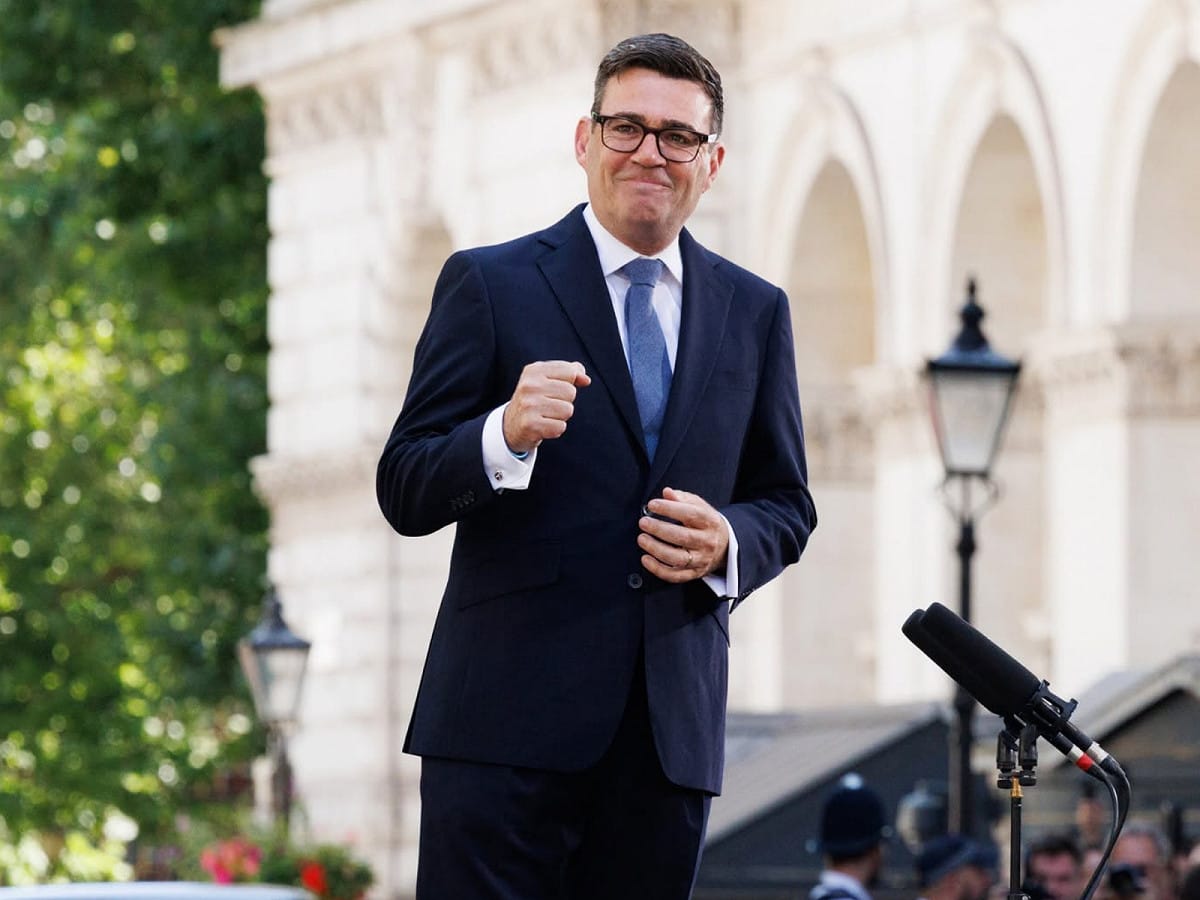 現任英國首相伯納姆。 圖：翻攝自Andy Burnham臉書（資料照）
