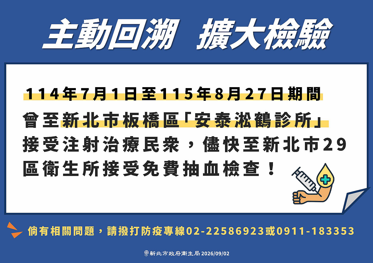 圖：新北市衛生局 / 提供