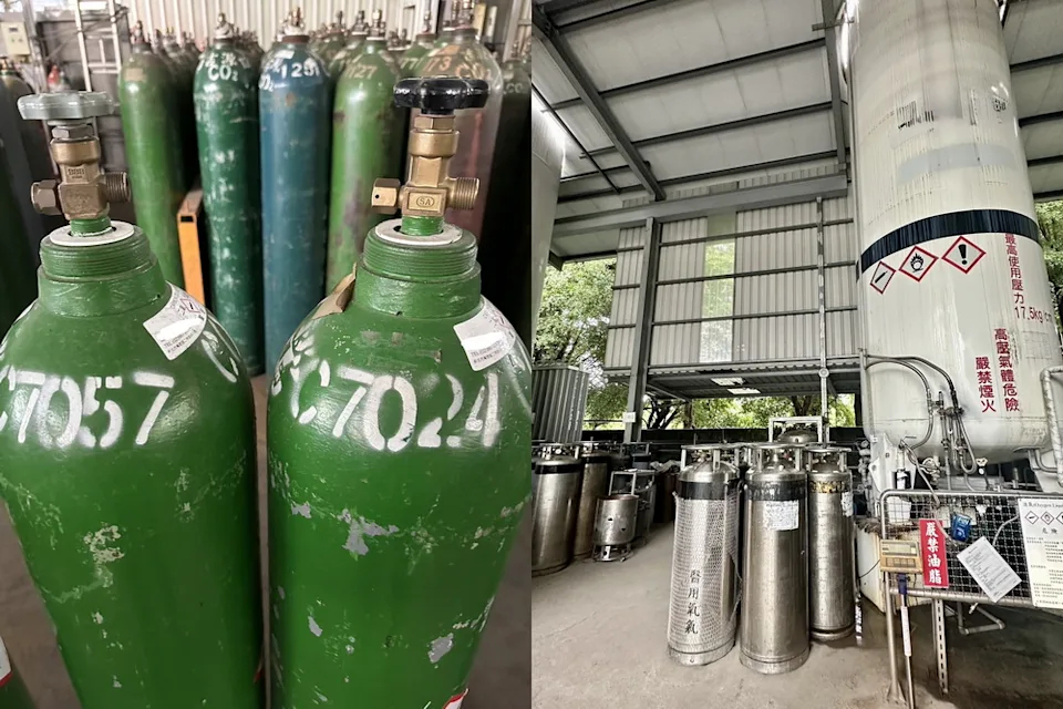 台中地檢署偵辦氣體公司使用工業用氣體冒充醫療、食品級販售，4嫌羈押禁見。 圖：台中地檢署提供