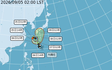 科羅旺外圍甩雨防大雨 下週首波東北季風報到