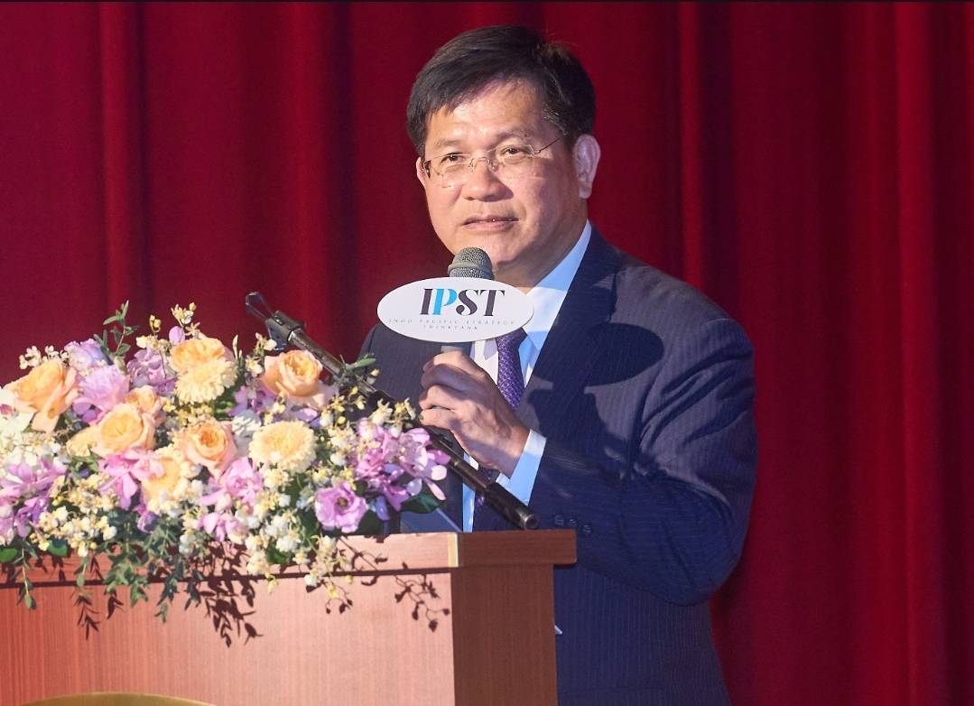 外交部長林佳龍出席印太戰略智庫「台日外交國防論壇」，提出第一島鏈視為「單一戰區」倡議。 圖：印太戰略智庫提供