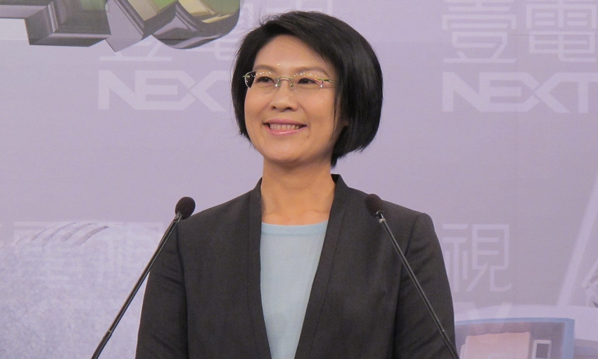立委林岱樺25日辯論會後表示，立委選舉曾收受陳慶男10萬元政治獻金。 圖：林朝億/攝