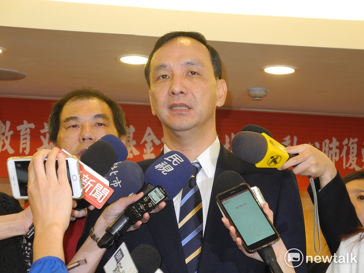 新北市長朱立倫表示，希望大家砲口對外，國民黨一定會提名最具民意基礎的人參選。 圖：王峻昌 /攝