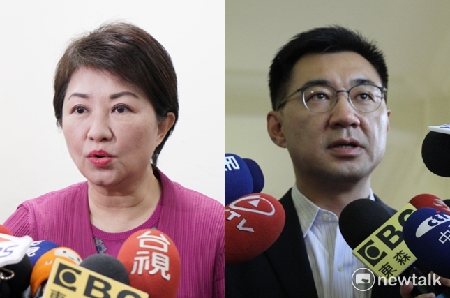 國民黨立委江啟臣上午質疑台中市政府對中火機組展延審查灌水、開後門。民進黨市議會黨團今（30）日對此表示，江啟臣是因為台中市長黨內初選民調落後盧秀燕，刻意拿中火一事抹黑台中市政府，以爭取出線。 圖 : 新頭殼製圖