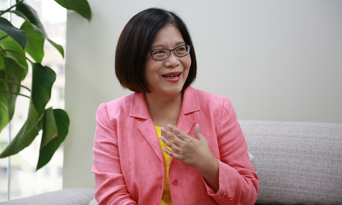 管碧玲說，每逢她民調上揚，就會有人放話說她要入閣。 圖：朱泓任/攝