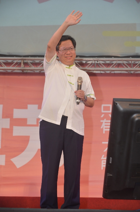 桃園市長鄭文燦南下為劉世芳造勢。 圖：劉世芳服務處/提供