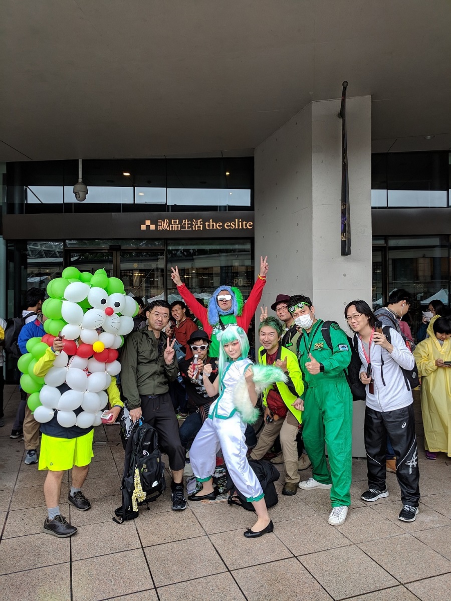 Ingress EXO5變異活動今（2）日正式舉行，粉絲不畏風雨變裝遊戲角色共襄盛舉。 圖：Ingress提供