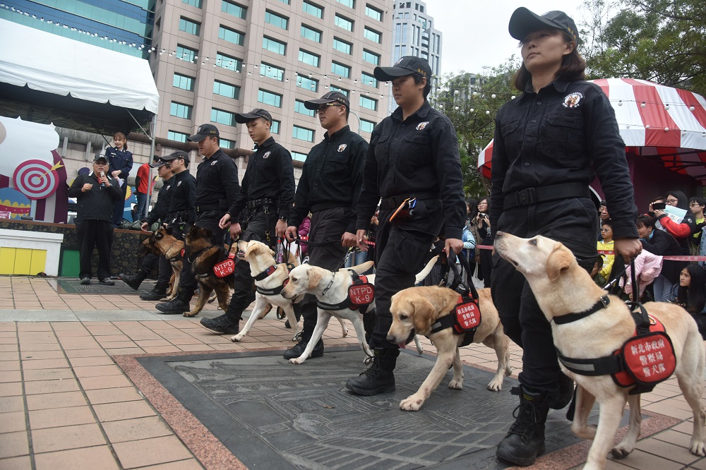 新北市警犬隊也現身活動會場。 圖：新北市政府提供