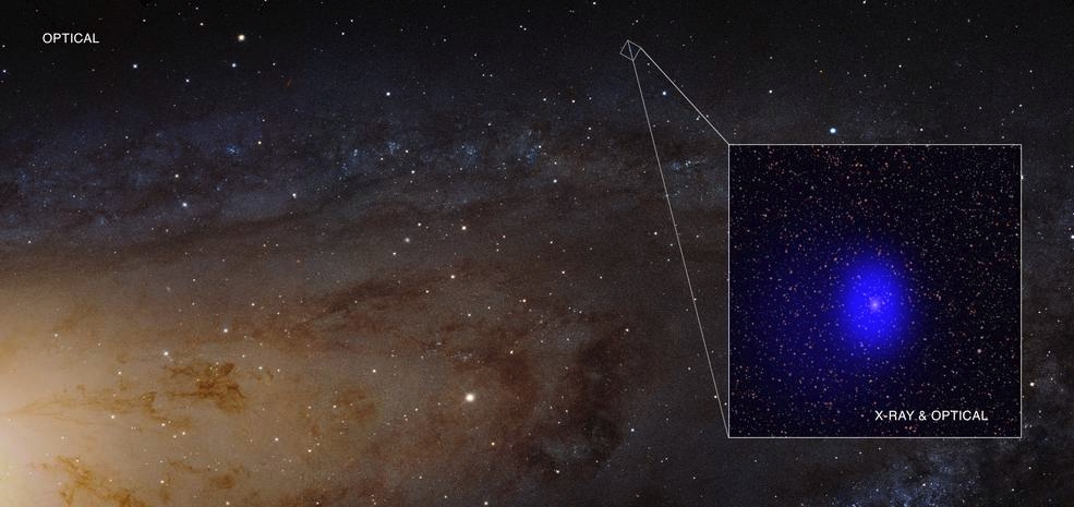 「J0045 + 41」一直以來都被認為是仙女座星系的特殊存在，直到最近才發現它根本不在仙女座。 圖：翻攝自NASA
