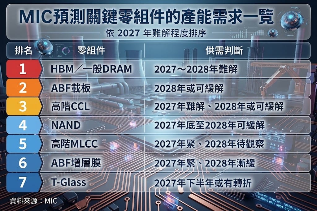 如圖標 圖: （MIC）、分析師林漢偉 (資料整理) Gemini/製圖