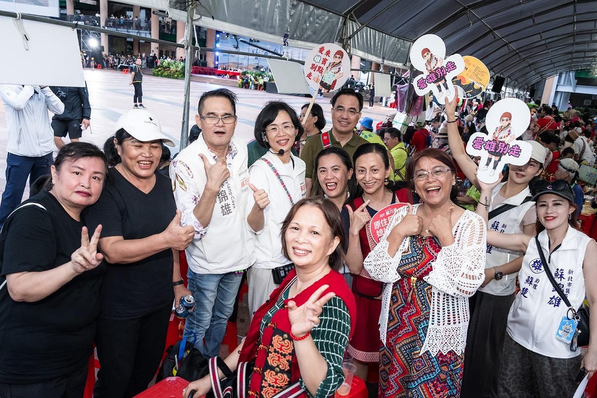 蘇巧慧表示，很高興與來自不同族群的原住民族人齊聚在一起，透過傳統樂舞、文化展演及交流，共同感受原住民族文化的豐富生命力。 圖：蘇巧慧競總提供