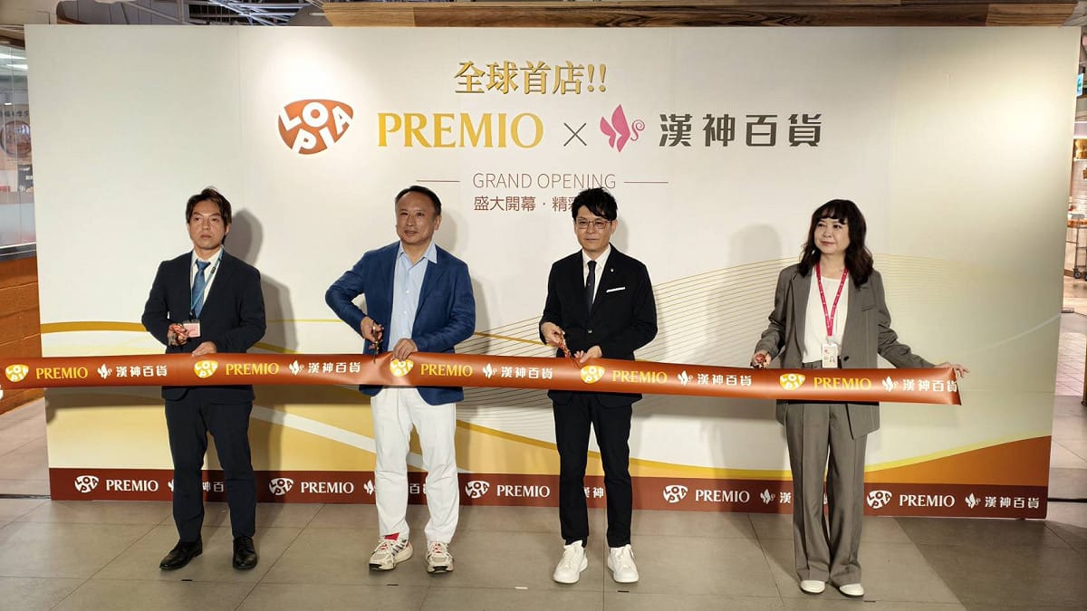 「LOPIA PREMIO」全球首店在高雄漢神百貨成功店地下三樓開幕。 圖：孫家銘／拍攝