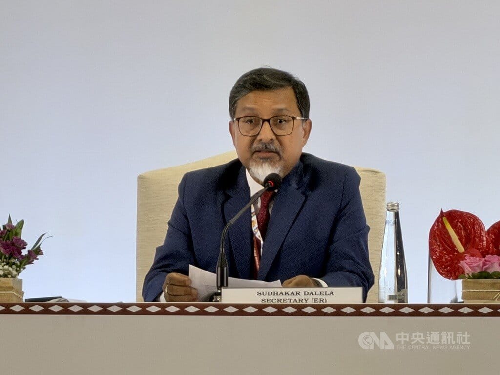 印度的金磚國家事務代表達萊拉（圖）13日表示，金磚國家峰會討論主軸為將合作機制與成果和全球南方分享，總理莫迪呼籲勿將關鍵礦產武器化，以免阻礙共榮。中央社記者李晉緯新德里攝　115年9月13日 圖：中央社提供
