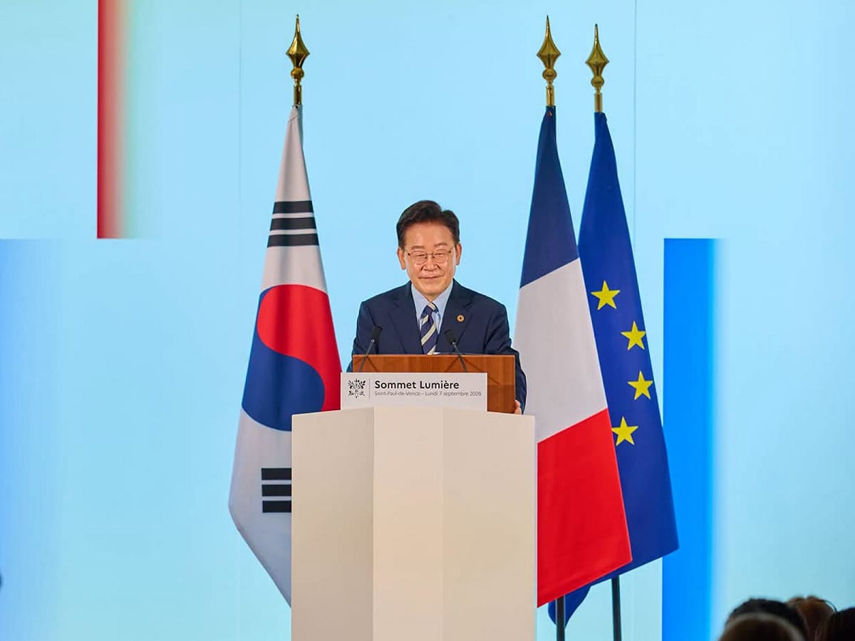 韓國總統李在明施政滿意度持續創新低。 圖：翻攝自이재명﻿FB（資料照）