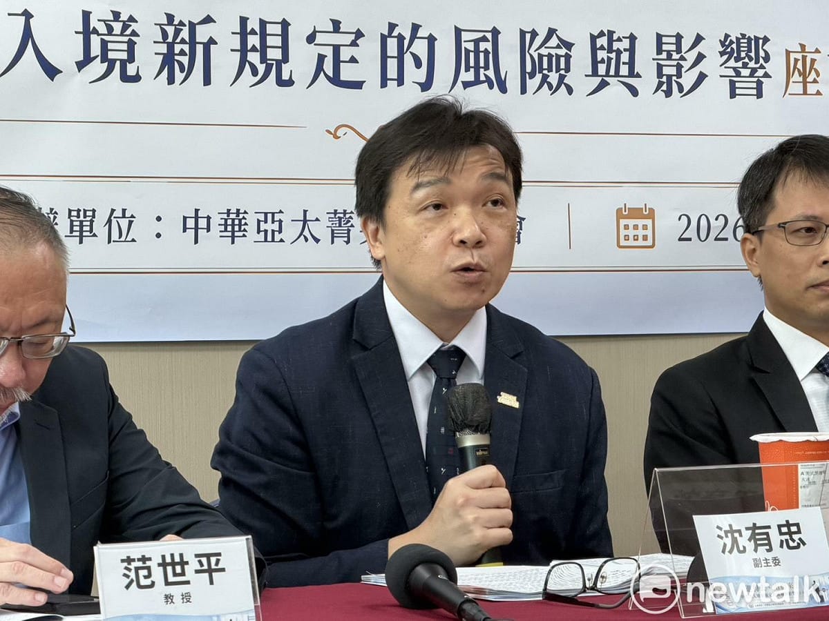 陸委會副主委沈有忠。 圖：高逸帆／攝